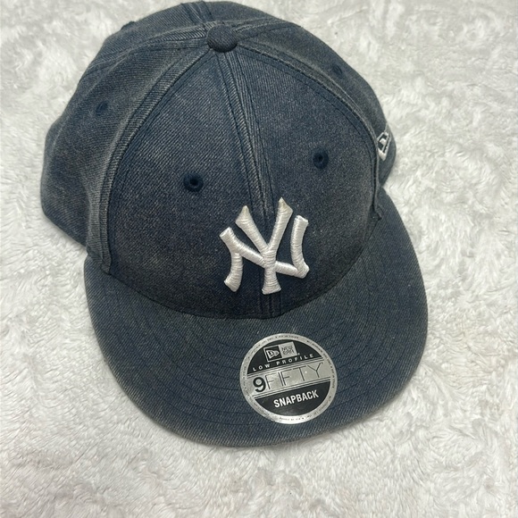 NY Yankees Men’s Denim Baseball Hat Snapback - Picture 1 of 4